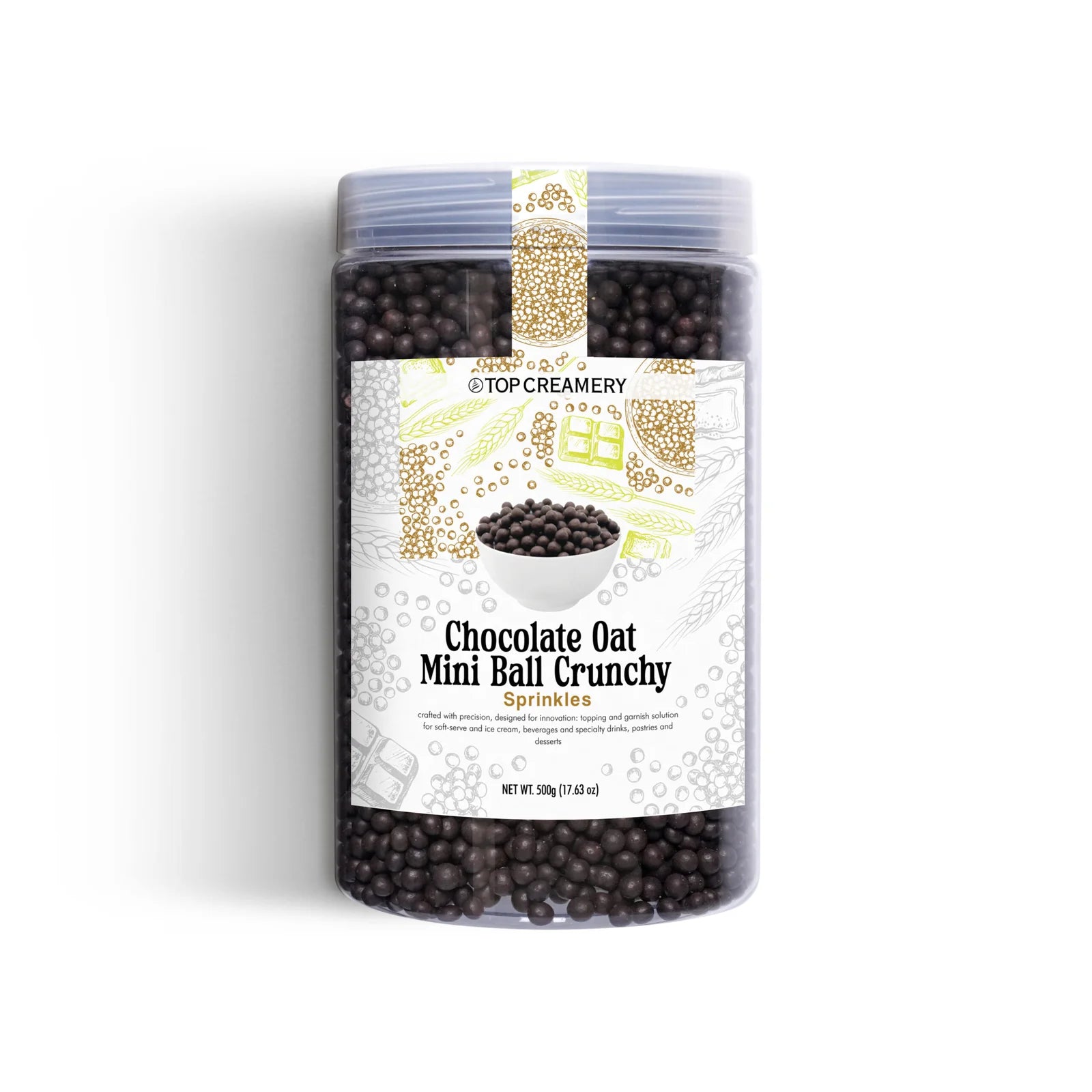 Chocolate Oat Mini Ball Crunchy Sprinkles 500g