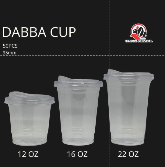 Dabba Cup with Strawless Lid 22oz (50pcs)