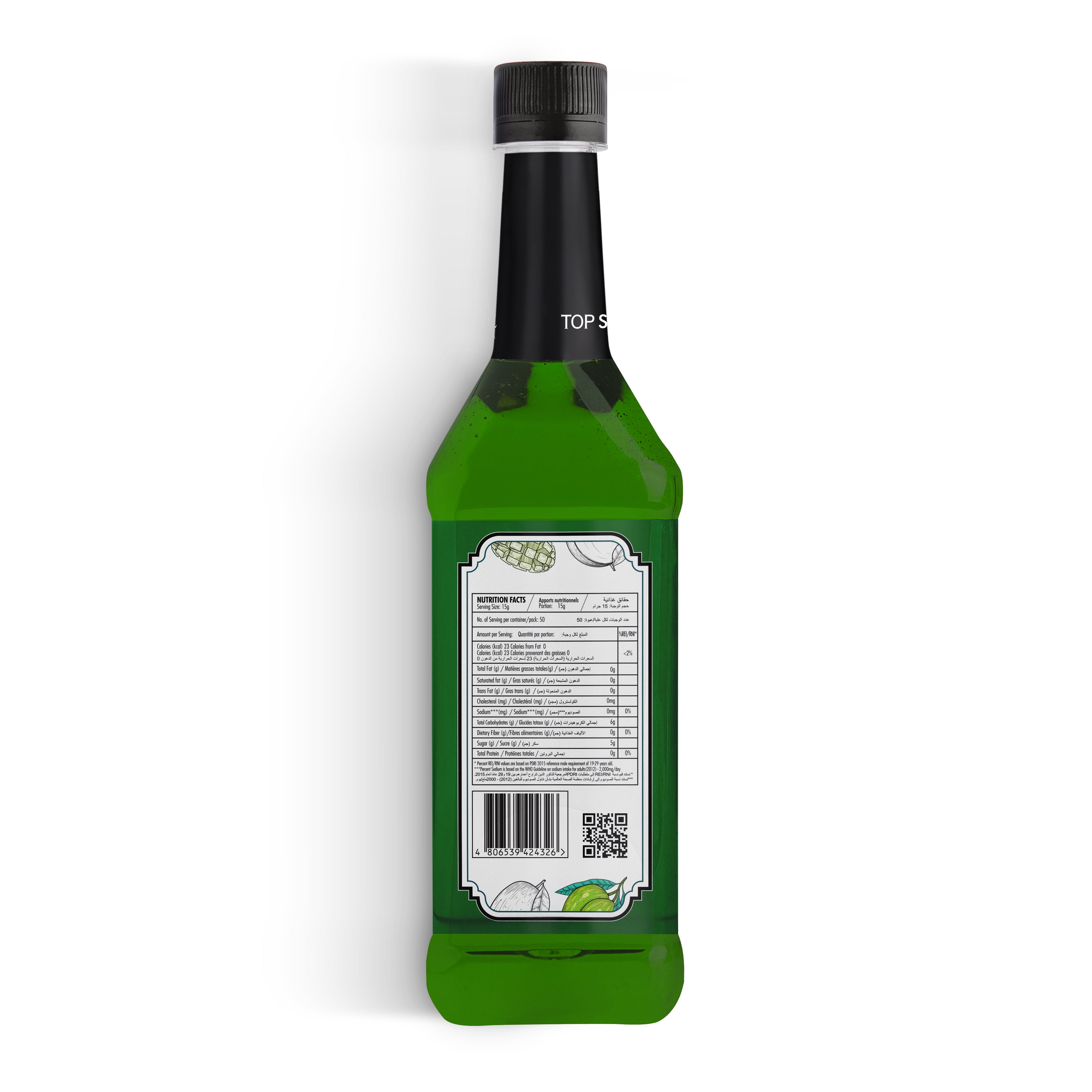TOP Series Green Mango Syrup 750ml