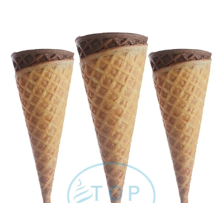 Regular Sugar Cone 2 Tone Choco  (400pcs)