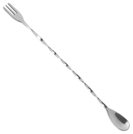 LONG STIRRER SPOON * BAR SPOON LONG DOUBLE HEAD 32cm