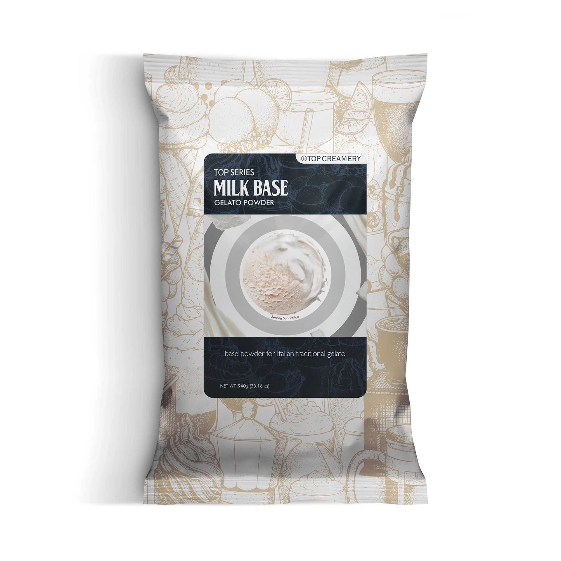 Top Series Milk Base Gelato 1kg