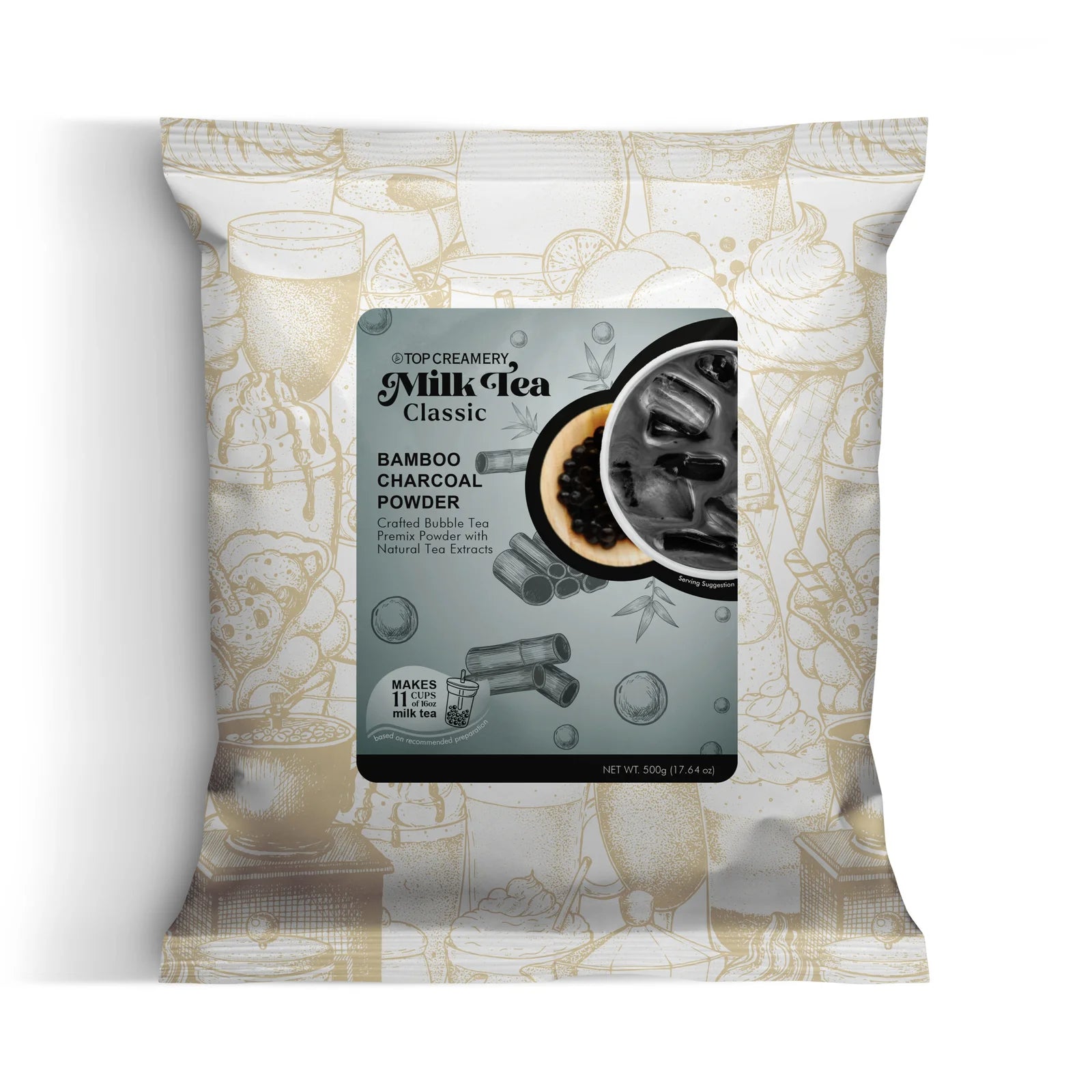Milk Tea Series Bamboo Charcoal Powder 500g