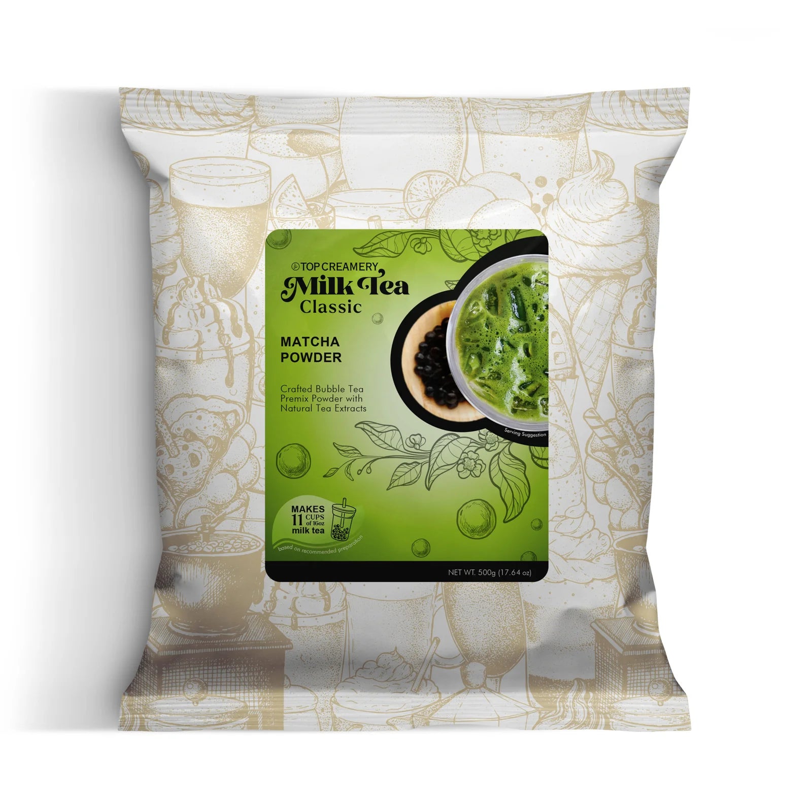 Milk Tea Series Matcha Powder 500g