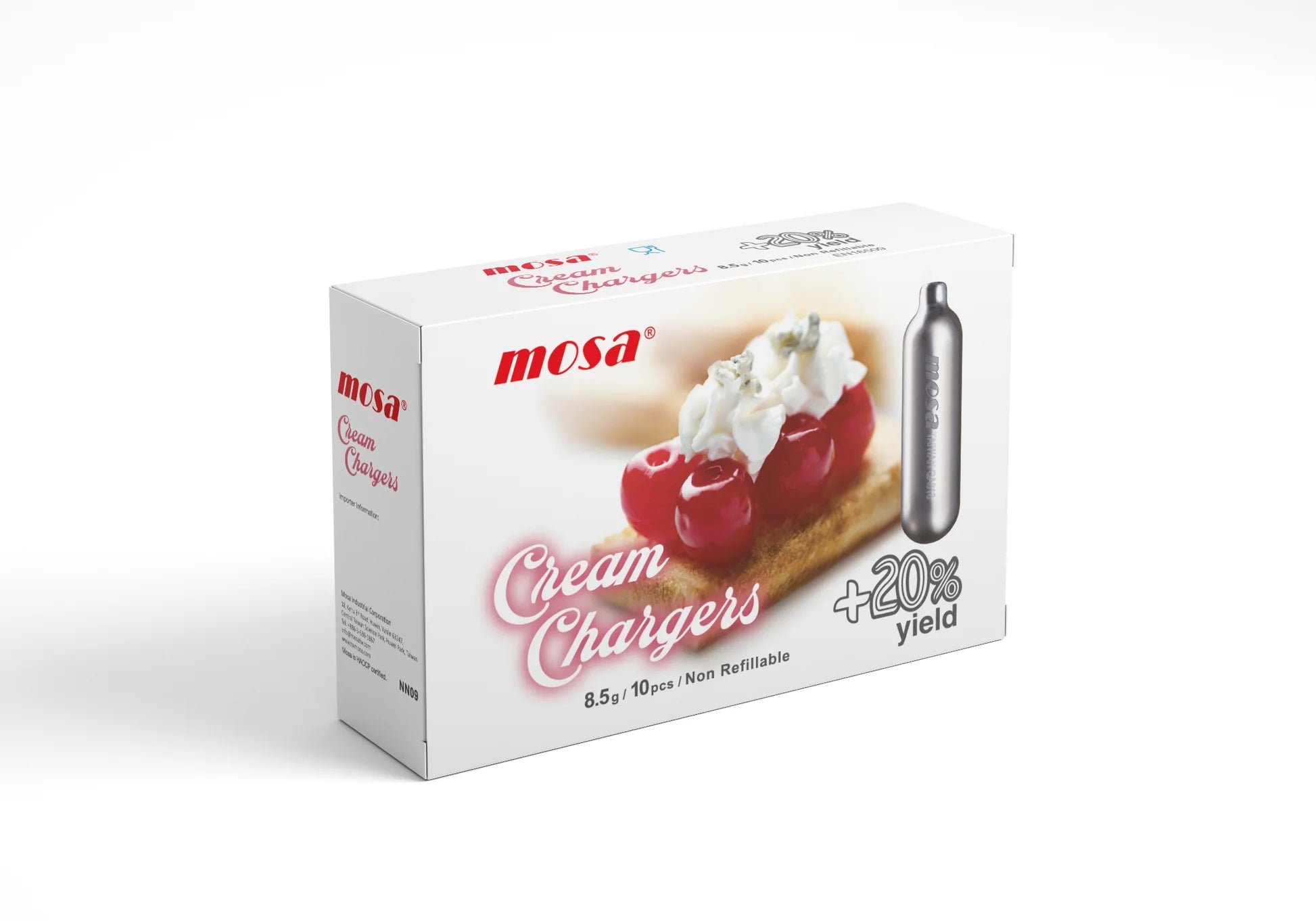 MOSA WHIP CREAM CHARGER 10PCS 8.5g