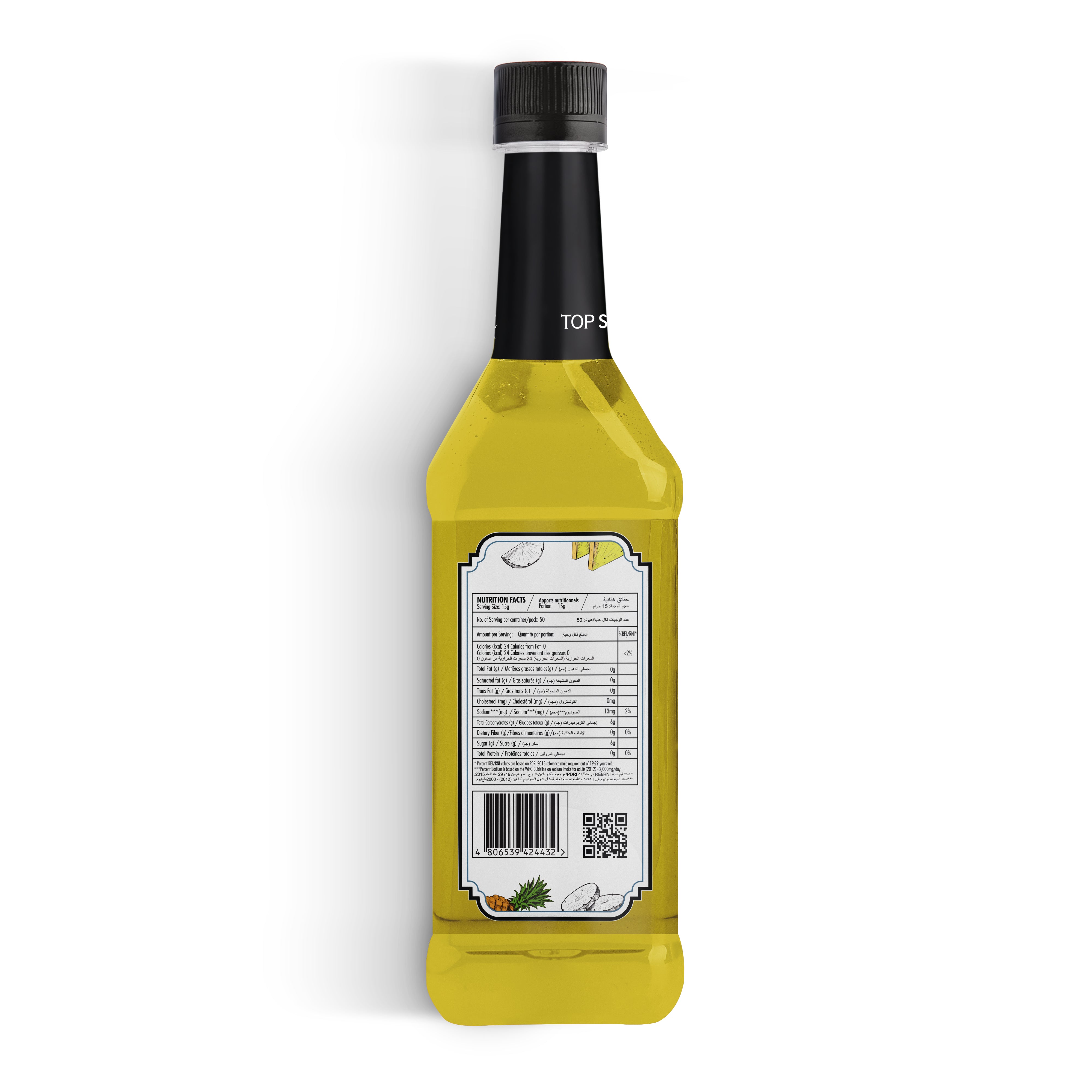 TOP Series Classique Pineapple Syrup 750ml