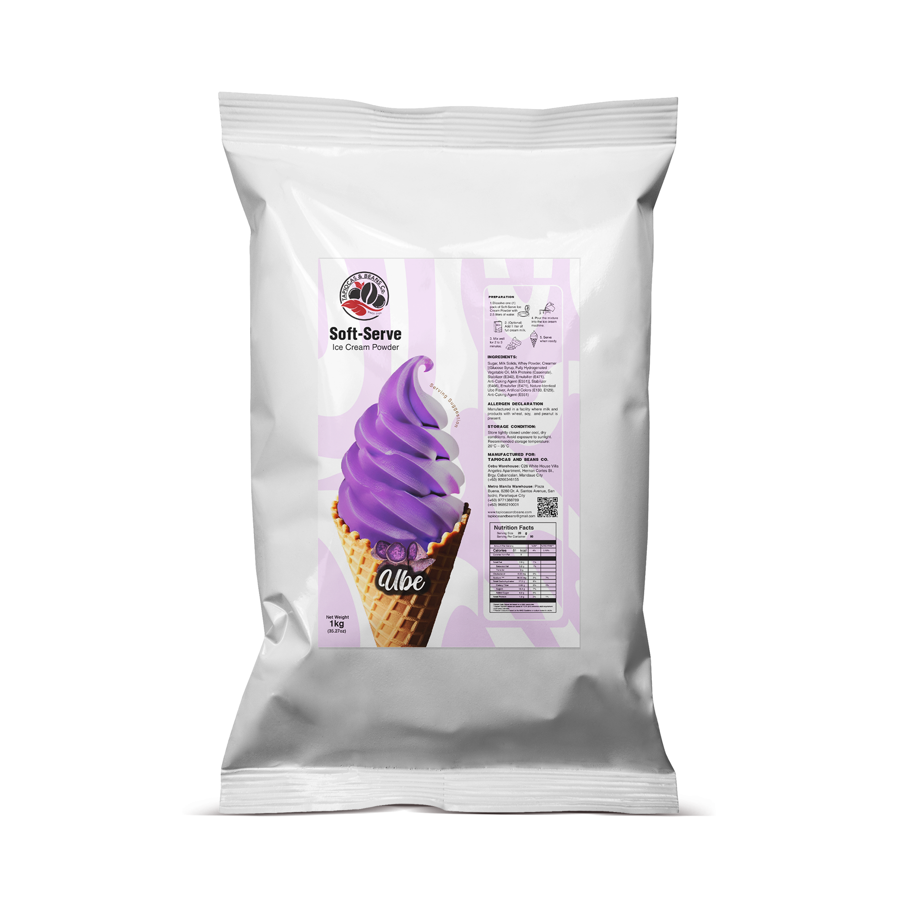 T&B Soft serve -Ube 1kg