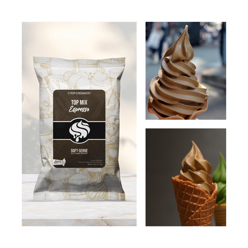 TOP Mix Soft-Serve Ice Cream Swiss Chocolate Powder 1kg