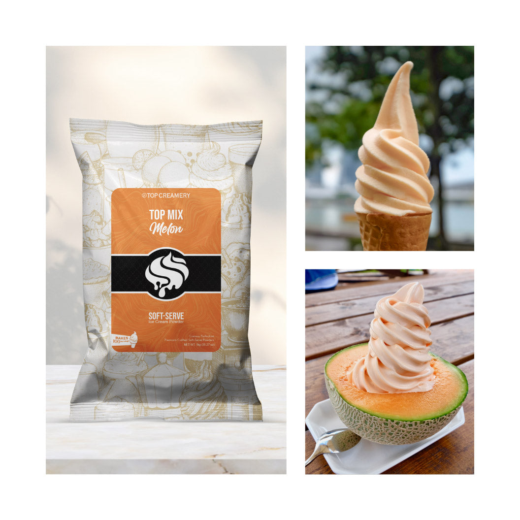 TOP Mix Melon Soft Serve Ice Cream Powder 1kg