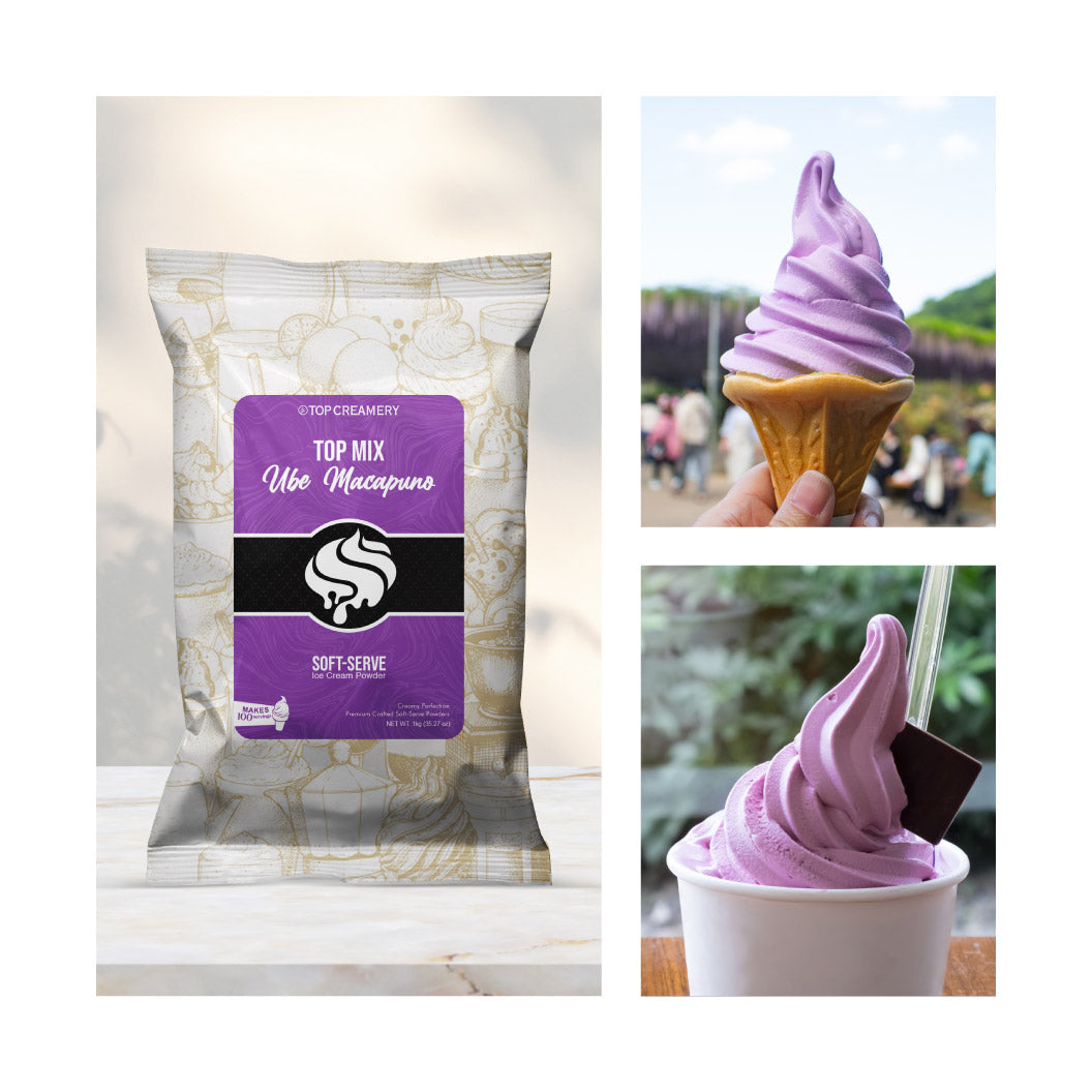TOP Mix Soft-Serve Ice Cream Ube Macapuno Powder 1kg