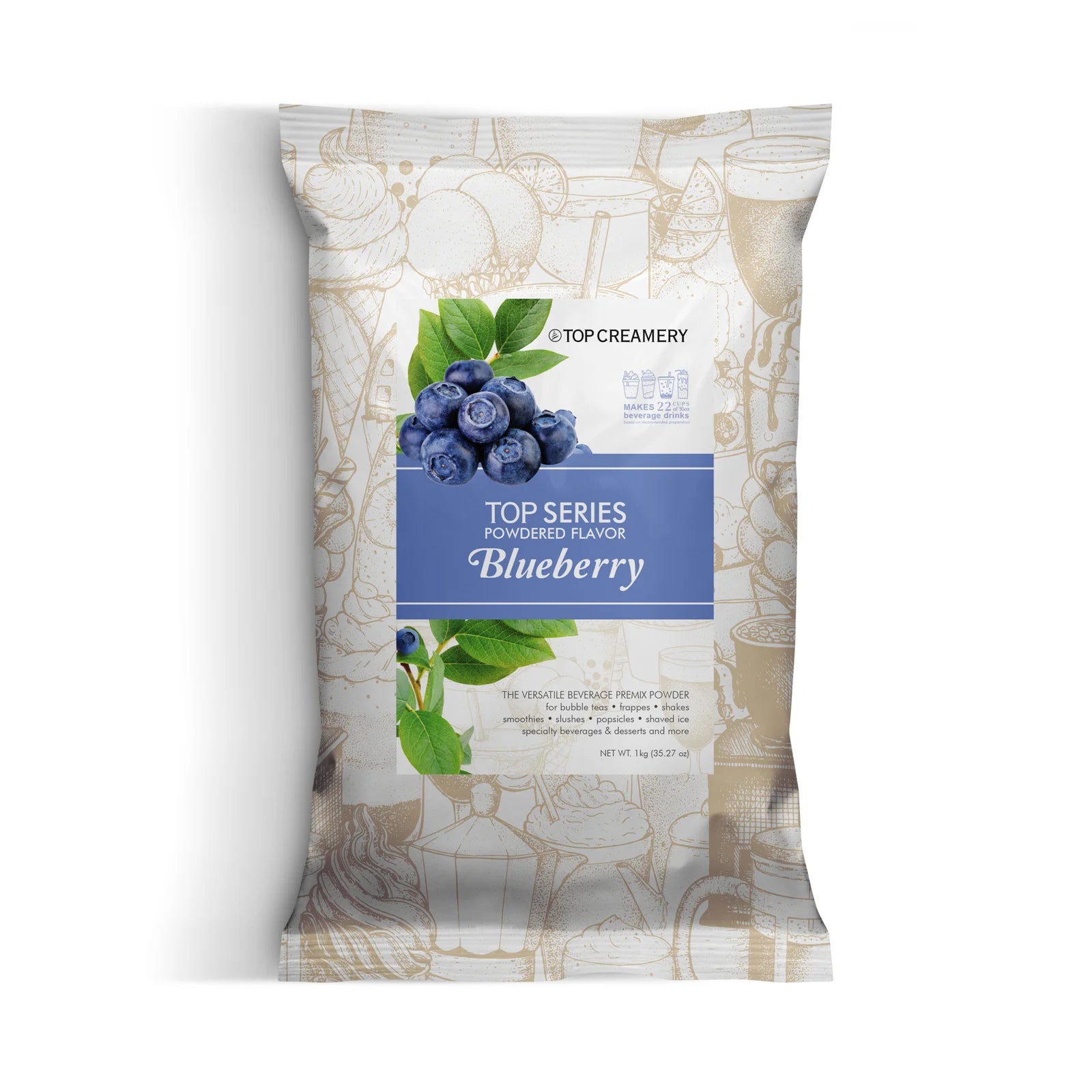 TOP Series Blueberry Powder Flavor 1kg