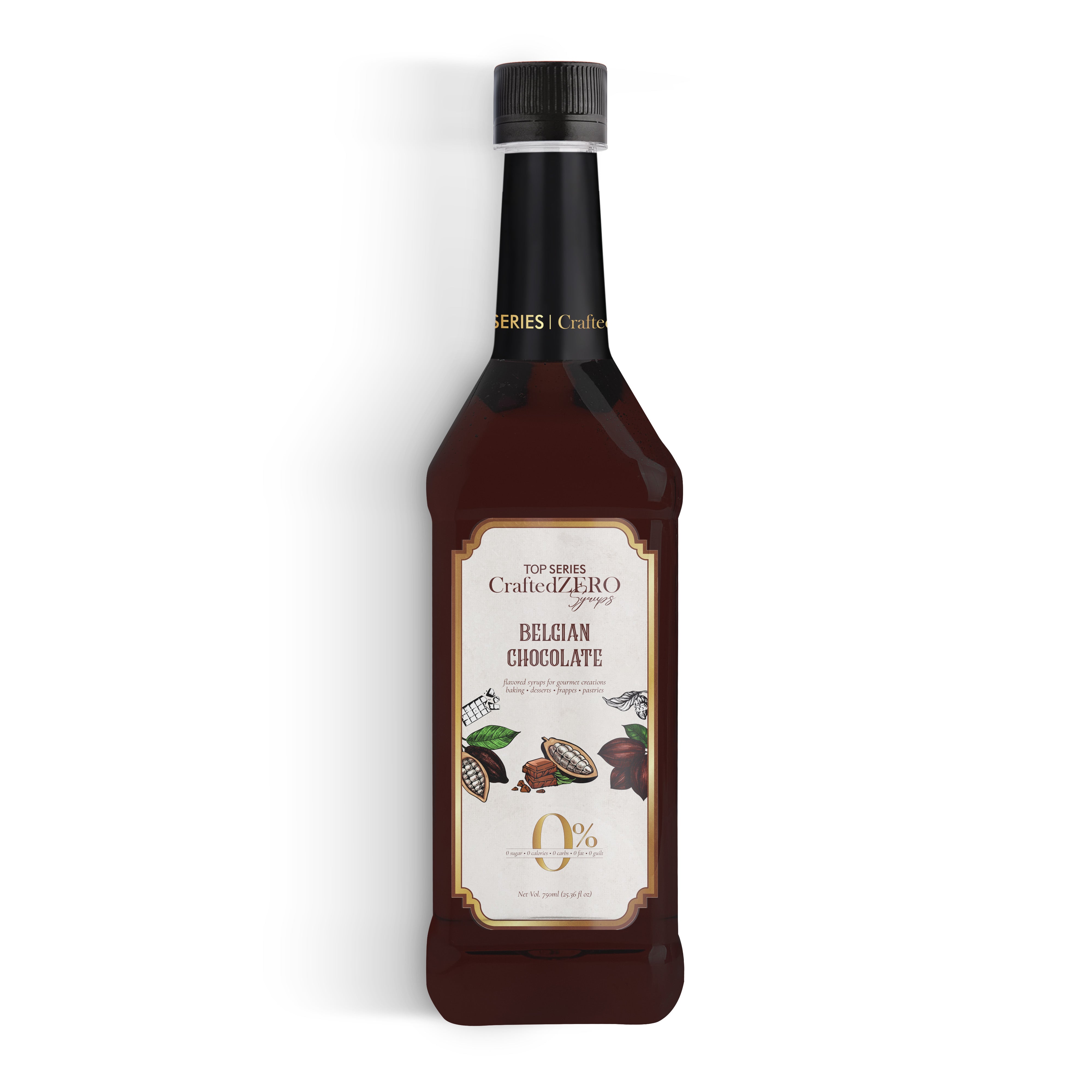 TOP Series CraftedZERO Belgian Chocolate Syrup 750ml