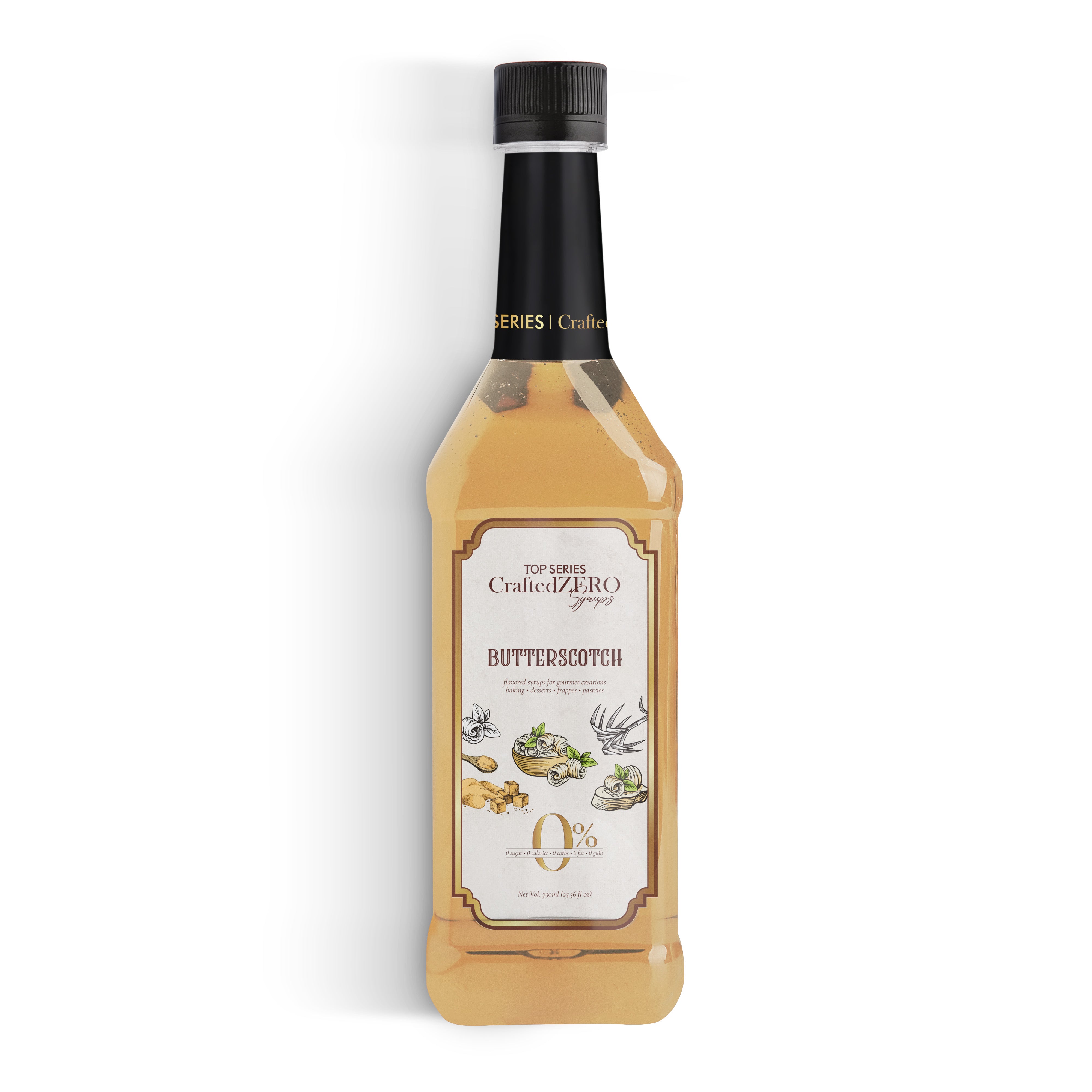 TOP Series CraftedZERO Butterscotch Syrup 750ml