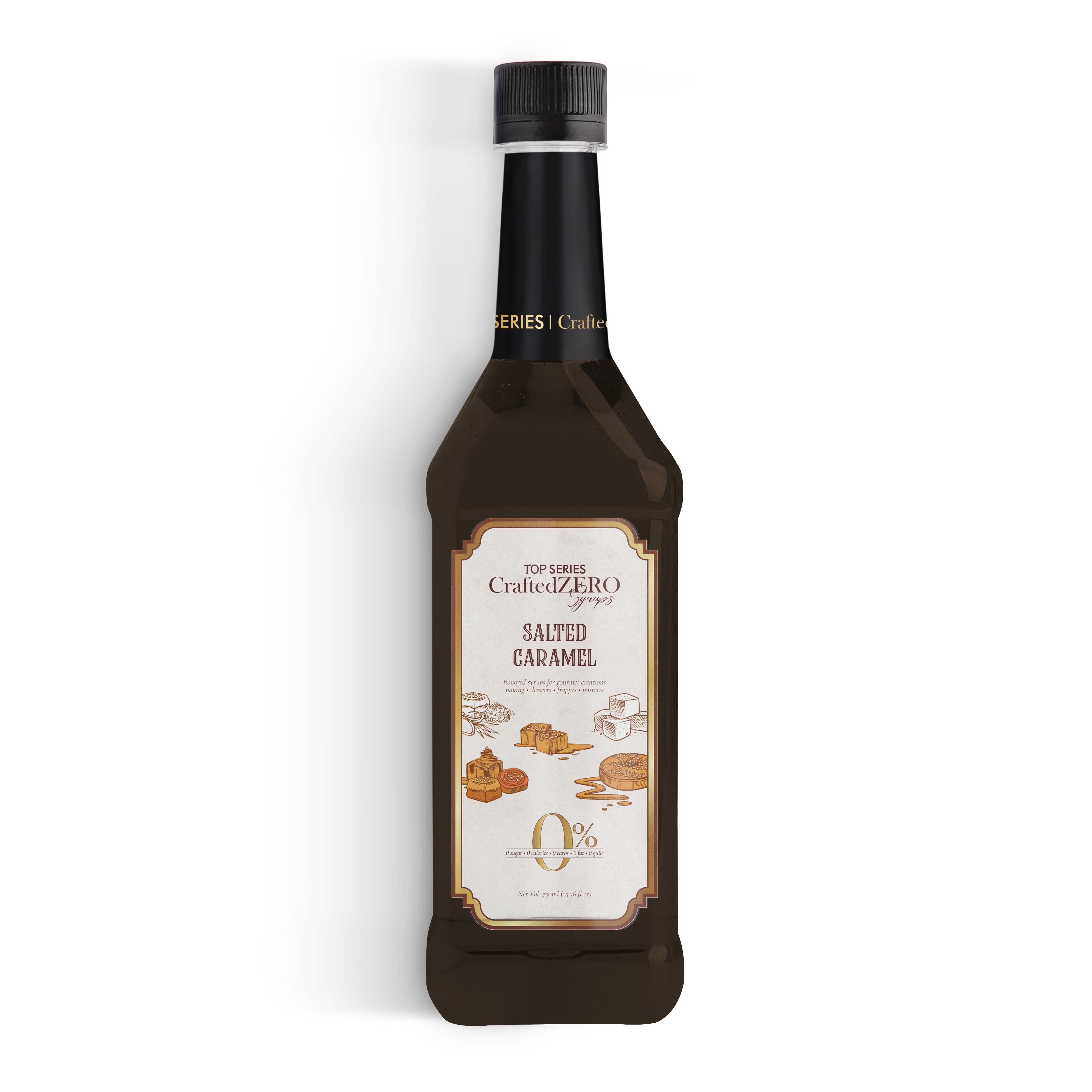TOP Series CraftedZERO Salted Caramel Syrup 750ml