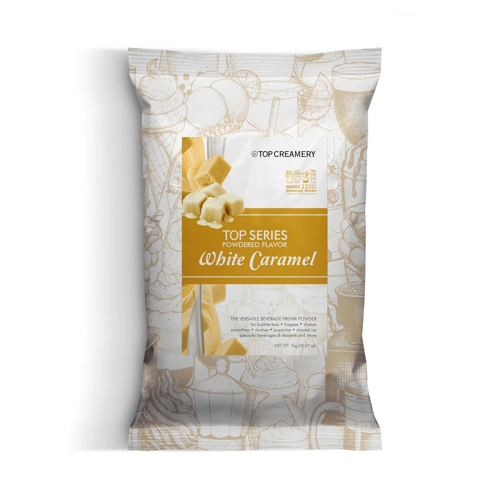 TOP Series White Caramel Powder Flavor 1kg