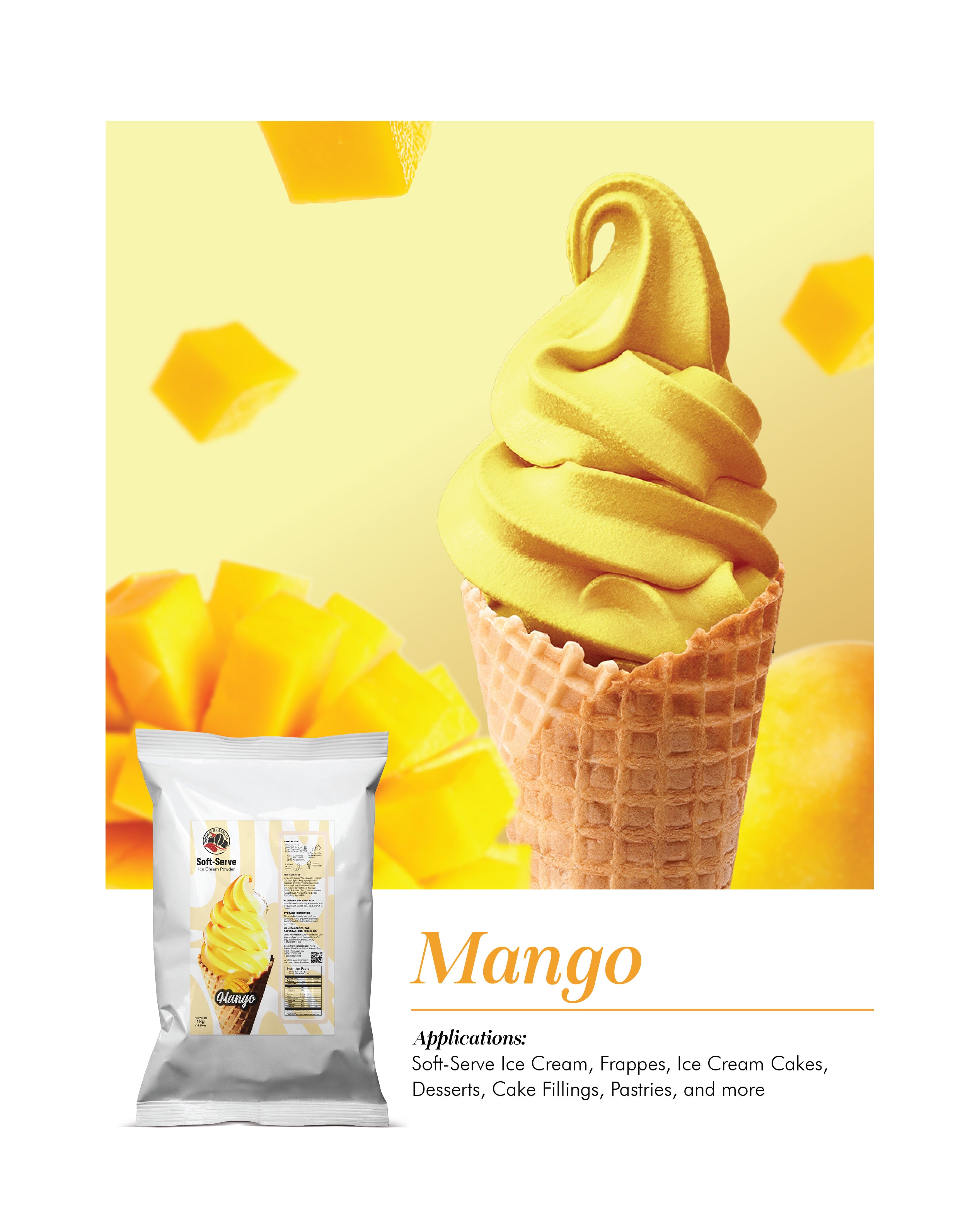 T&B Soft serve -Mango 1kg
