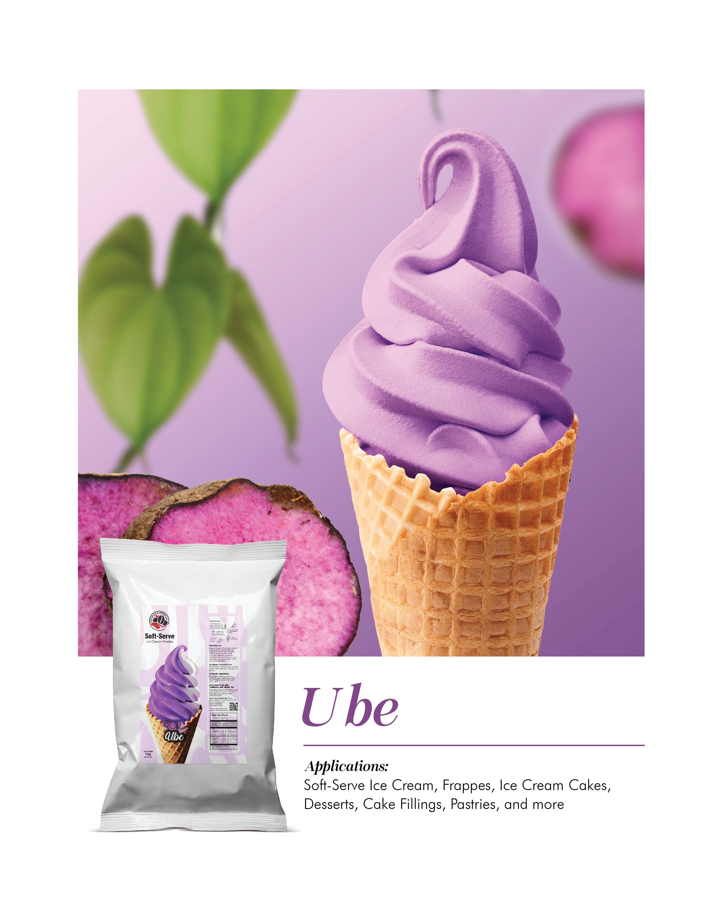 T&B Soft serve -Ube 1kg