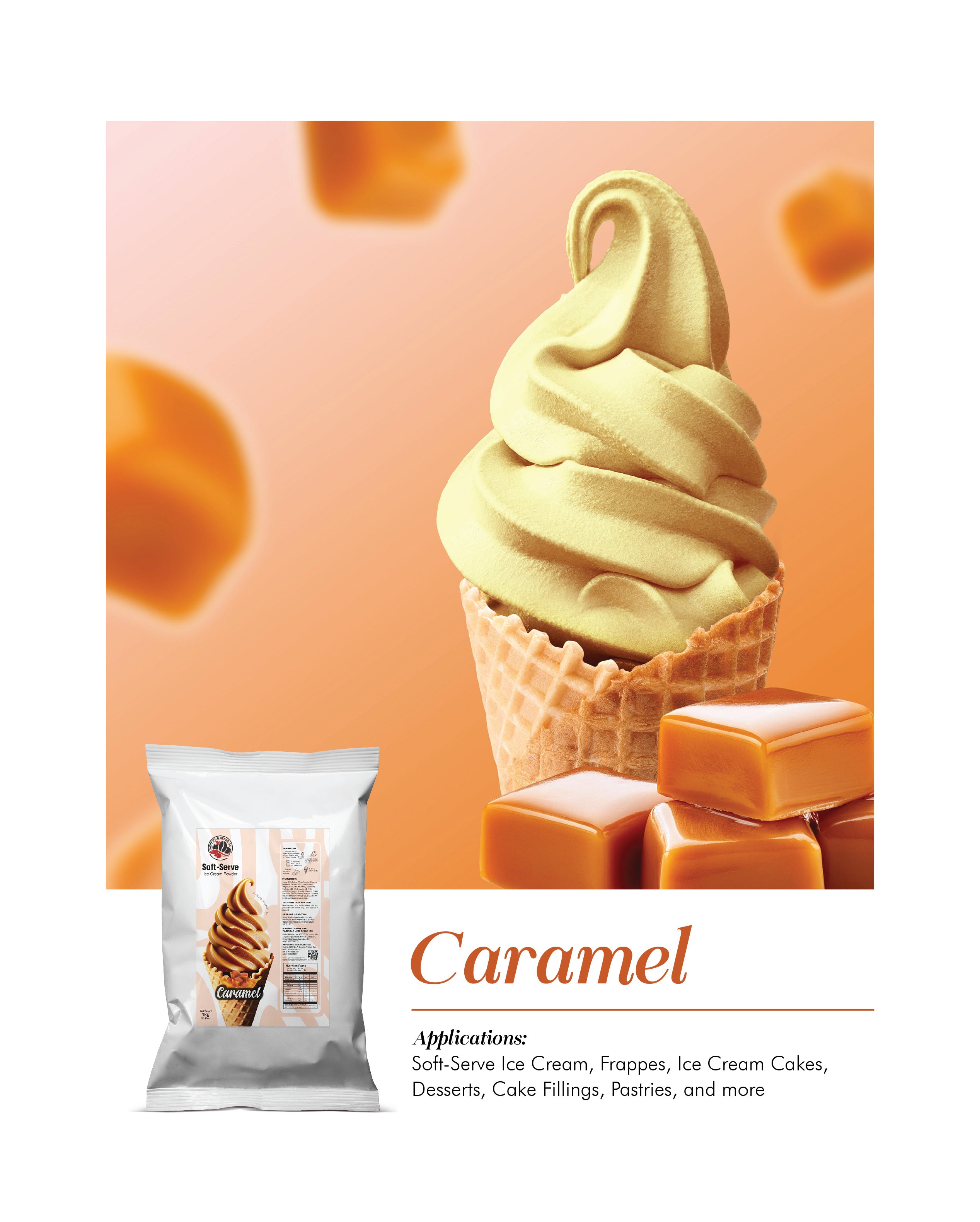 T&B Soft serve - Caramel 1kg