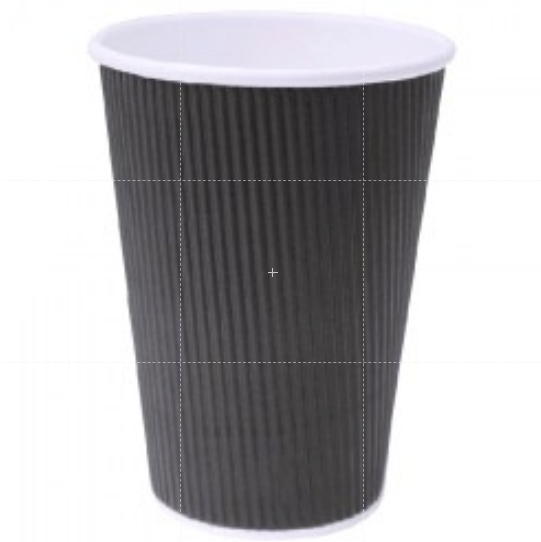 Coffee Paper Cup  with  Lid / Rippled Paper Cup 8oz (25pcs)
