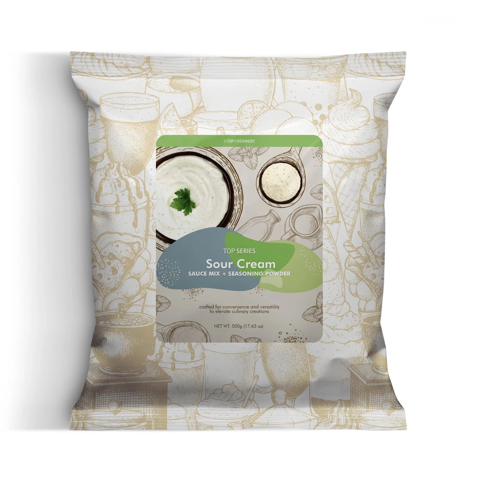 TOP Series Sour Cream Sauce Mix + Seasoning Powder 500g