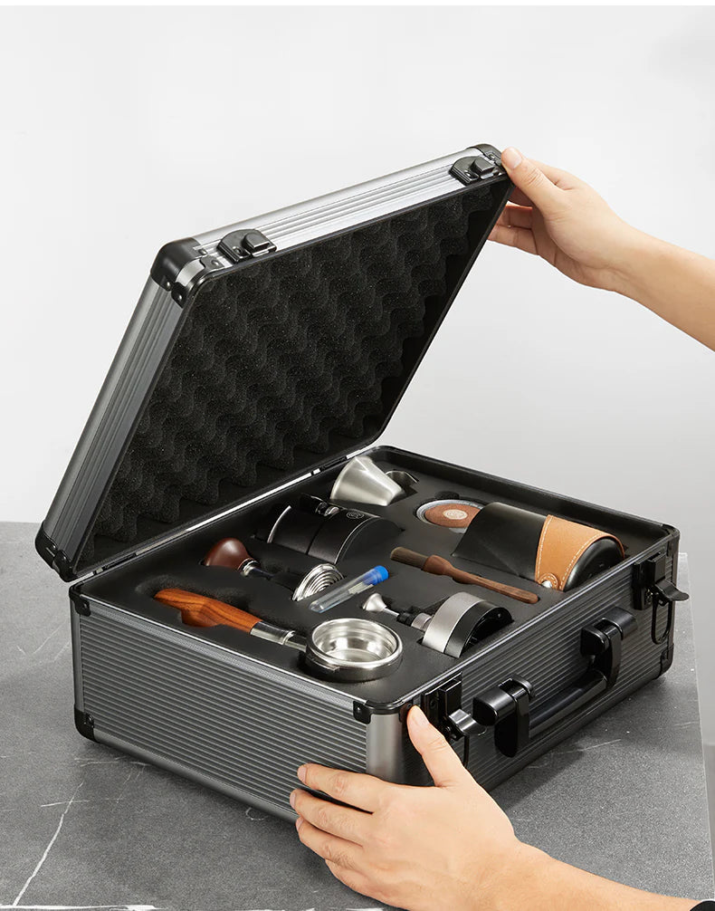 zeroHero Espresso Coffee Tools Briefcase Gift Set